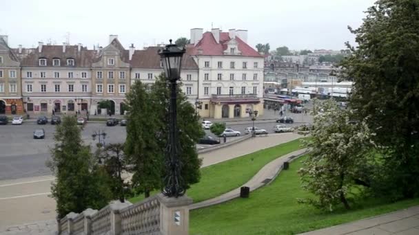 Lublin is the ninth largest city in Poland — Stock Video