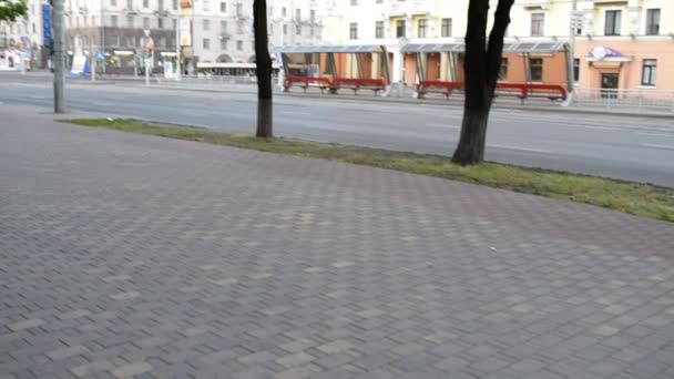 Avenue de l'Indépendance à Minsk, Bélarus — Video