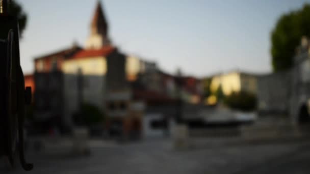 El área de los Cinco Pozos en Zadar . — Vídeo de stock