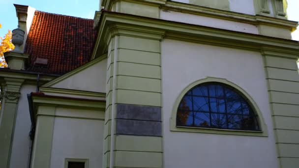 Sopot, Polen, evangelische Erlöserkirche — Stockvideo