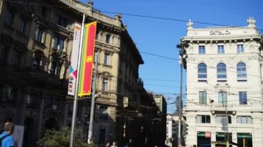 Piazza Cordusio Milano, İtalya'da meydan