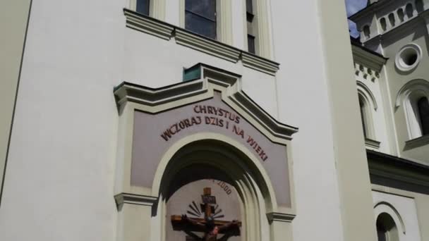 Franciscaanse kathedraal in Sanok, Polen — Stockvideo