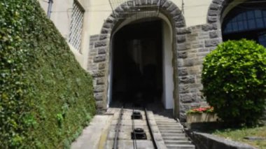 San Vigilio füniküler Bergamo, İtalya