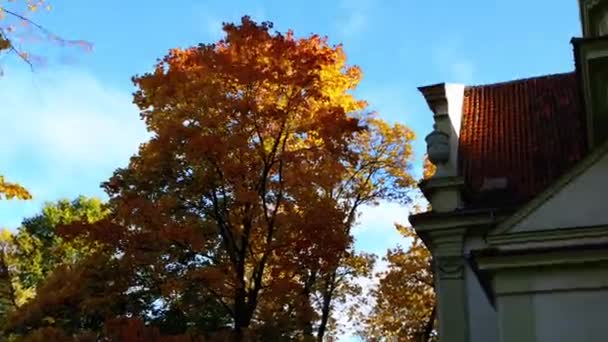 Sopot, Polen, evangelische Erlöserkirche — Stockvideo