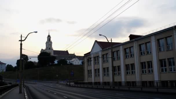 Bernardine kerk in Grodno — Stockvideo