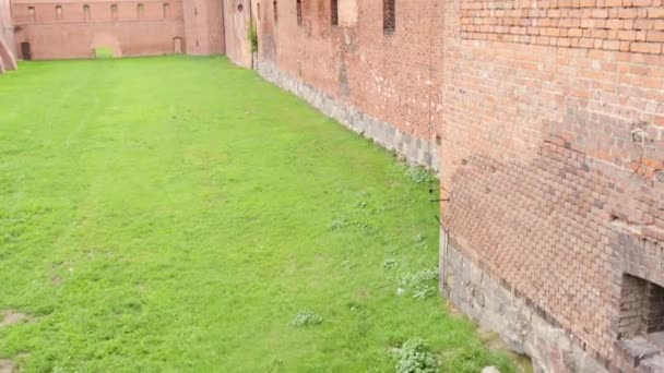 Slottet av den teutoniska orden i Malbork, Polen — Stockvideo