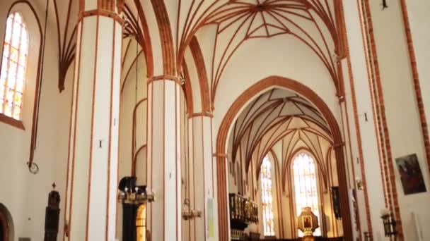 St. Johns kathedraal in Warschau — Stockvideo