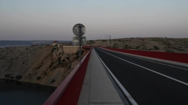 A Ponte Maslenica da Croácia — Vídeo de Stock