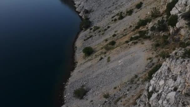 Вид с моста Масленица в Хорватии — стоковое видео