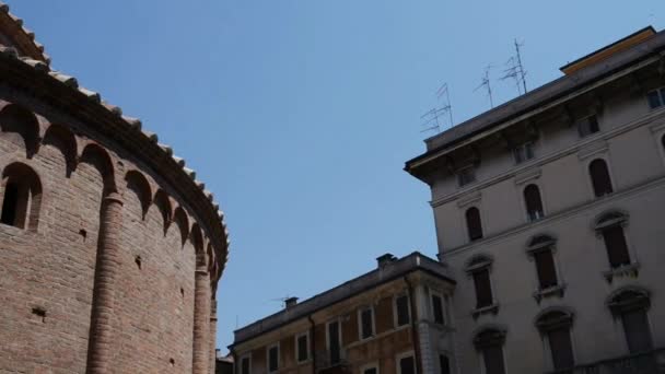 Rotonda di San Lorenzo v Mantově, Lombardie, Itálie — Stock video