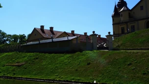 Несвижский замок в Беларуси — стоковое видео