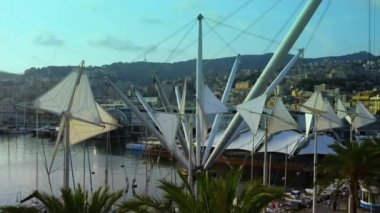 Port Cenova Akdeniz üzerinde