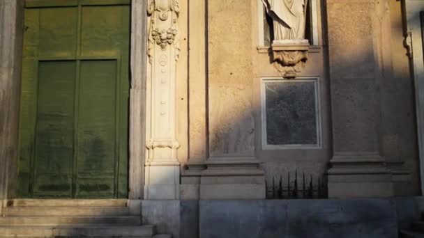 Церковь Святого Андрея (Андреа) в Генуе, Италия — стоковое видео