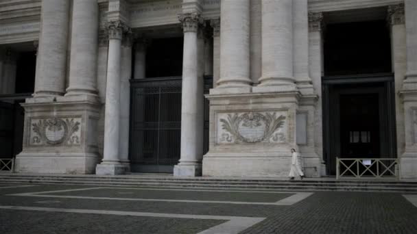 Påvliga Archbasilica Johannes i Rom, Italien — Stockvideo