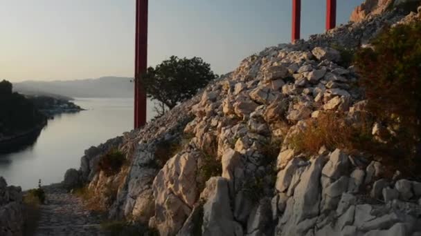 El puente de Maslenica de Croacia — Vídeos de Stock