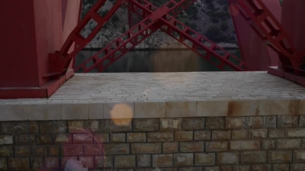 克罗地亚马斯莱尼察桥 — 图库视频影像