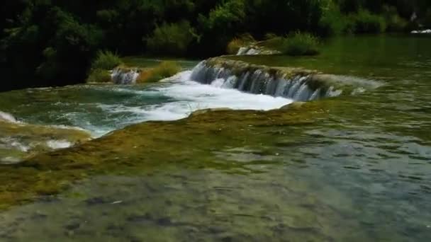 Parco nazionale di Krka è uno dei croati — Video Stock