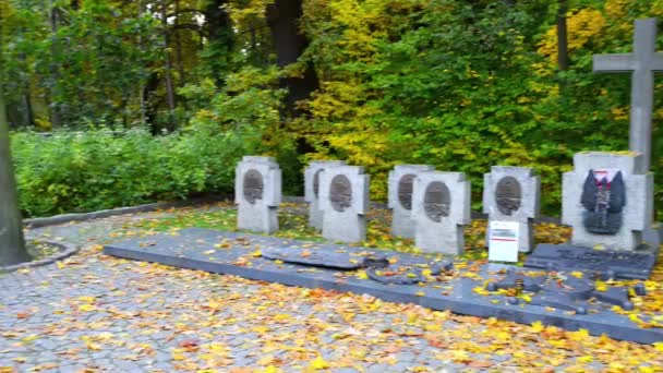 Westerplatte пам'ятник польські захисники, Гданськ — стокове відео