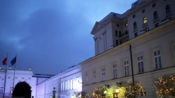 Staty av Prince Jozef Poniatowski i Warszawa — Stockvideo