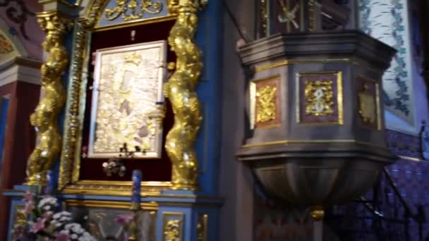 Catedral Franciscana de Sanok, Polonia — Vídeo de stock