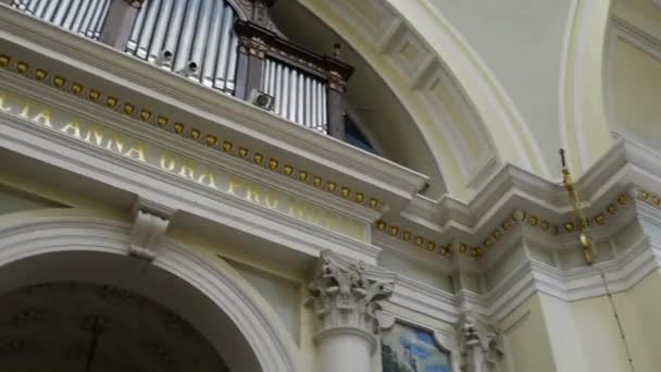 Iglesia Colegiata St. Anne en Wilanow, Polonia — Vídeos de Stock