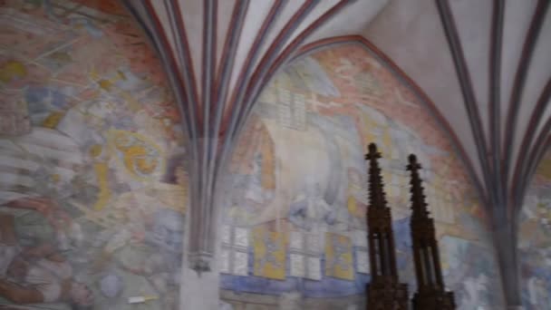 Замок Тевтонського ордену в Мальборку (Польща). — стокове відео
