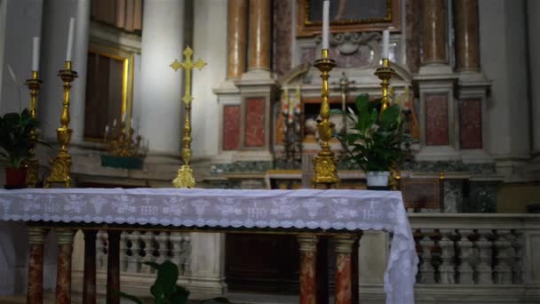 Santi Luca e Martina es una iglesia en Roma, Italia — Vídeos de Stock