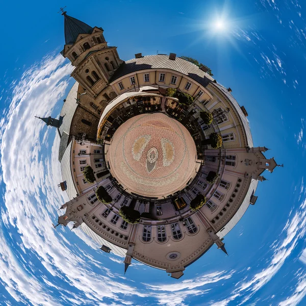 Plaza del Mercado en Sanok, Polonia . —  Fotos de Stock