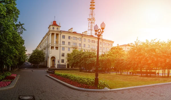 Telekommunikation tornet i Minsk, Vitryssland — Stockfoto