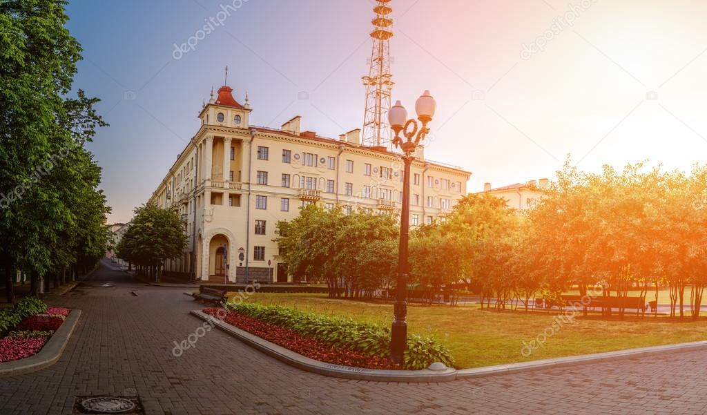 Telecommunications tower in Minsk, Belarus