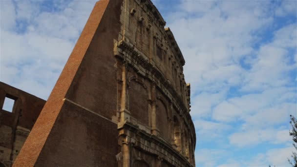 Colosseum veya Flavian Amphitheatre Roma, İtalya — Stok video