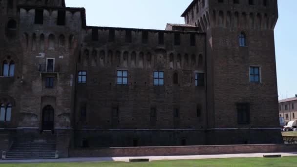 Замок Святого Георгия в Мантуе, Италия — стоковое видео