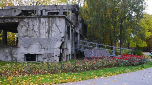 Westerplatte Monumento dei difensori polacchi, Danzica — Video Stock