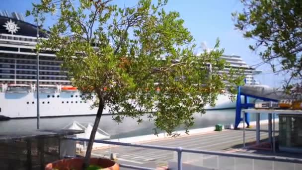 MSC Cruise Terminal em Génova, Ligúria, Itália — Vídeo de Stock