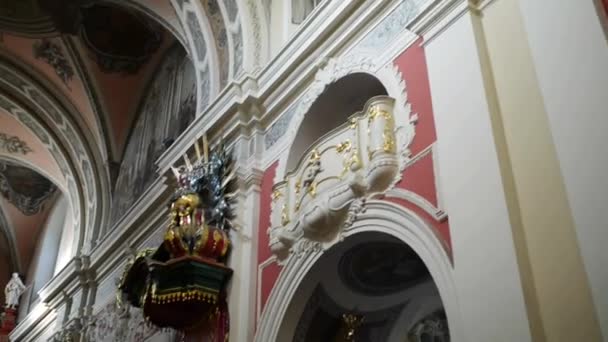 Церковь Святого Антония Францискана в Познани, Польша — стоковое видео