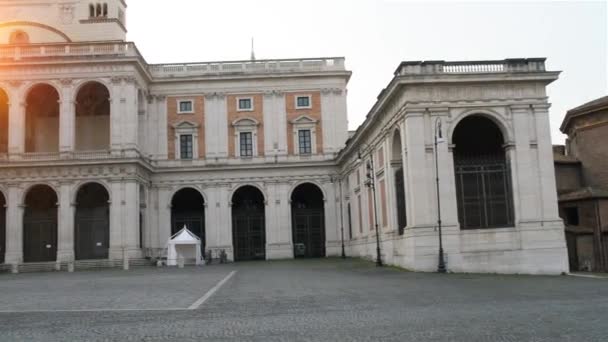 Palácio Lateranense em Roma, Itália — Vídeo de Stock