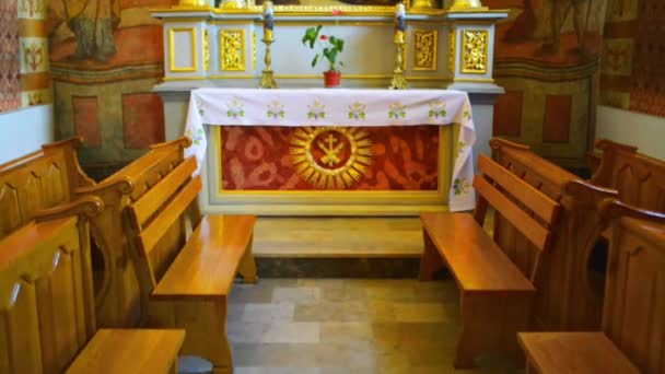 Францисканського соборі в санок, Республіка Польща — стокове відео