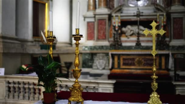 Santi Luca e Martina znajduje się kościół w Rzymie, Włochy — Wideo stockowe