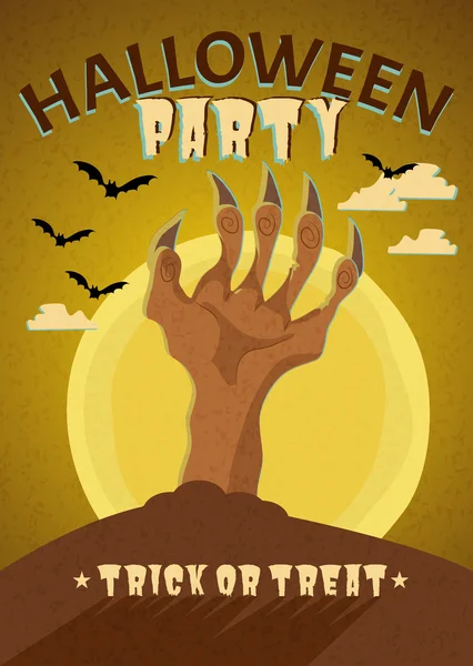 Feliz cartel de Halloween — Archivo Imágenes Vectoriales