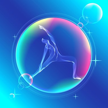 Yoga poz, renk illüstrasyon