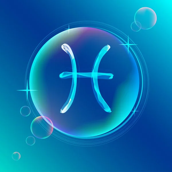 Horoskop: abstraktes Farbzeichen des Tierkreises - Bilder — Stockvektor