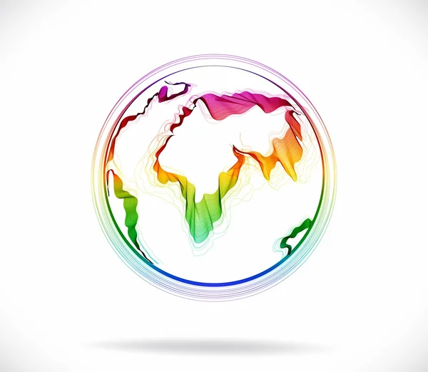 Globe color abstract — Stock Vector