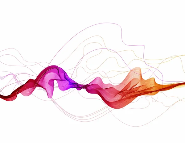 Abstrakt färgstarka bakgrund med våg — Stock vektor