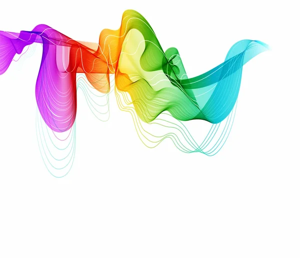 Fond coloré abstrait avec vague — Image vectorielle