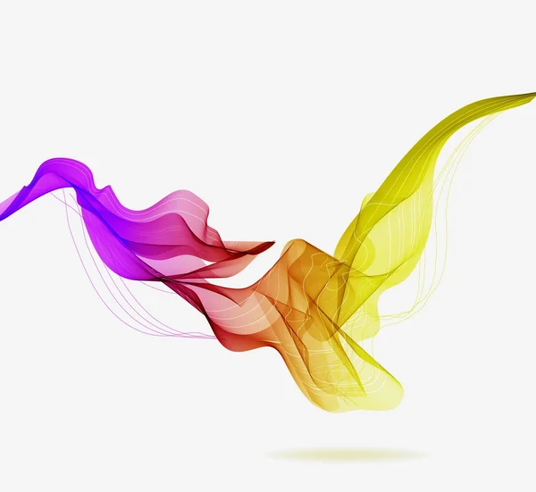 Абстрактний барвистий фон з хвилею — стоковий вектор