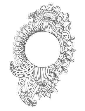 şık çiçekli arka plan, elle çizilmiş çiçekler