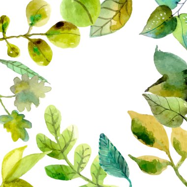 suluboya yaprakları arka plan