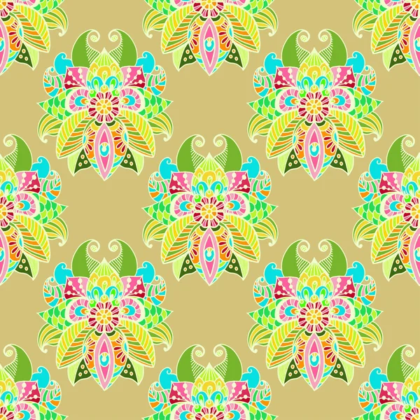 Stilvoller floraler Hintergrund, handgezeichnetes Doodle florales Element, Meer — Stockfoto