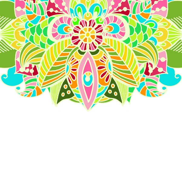 Fundo floral elegante, desenhado à mão elemento floral doodle —  Vetores de Stock