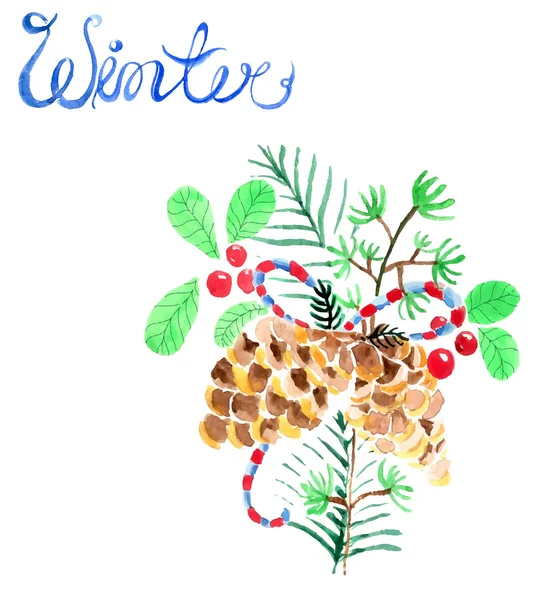 Vánoční dekorační prvky — Stockový vektor